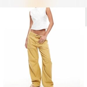 Lioness Yellow cargo Jeans